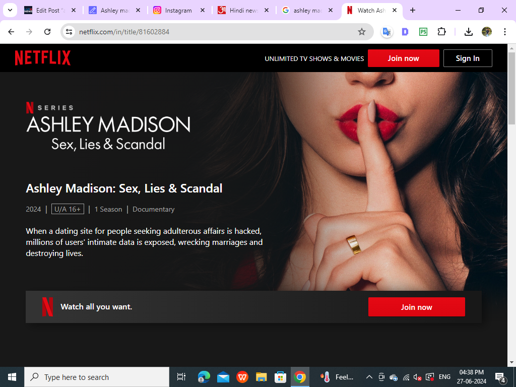 Ashley madison documentary